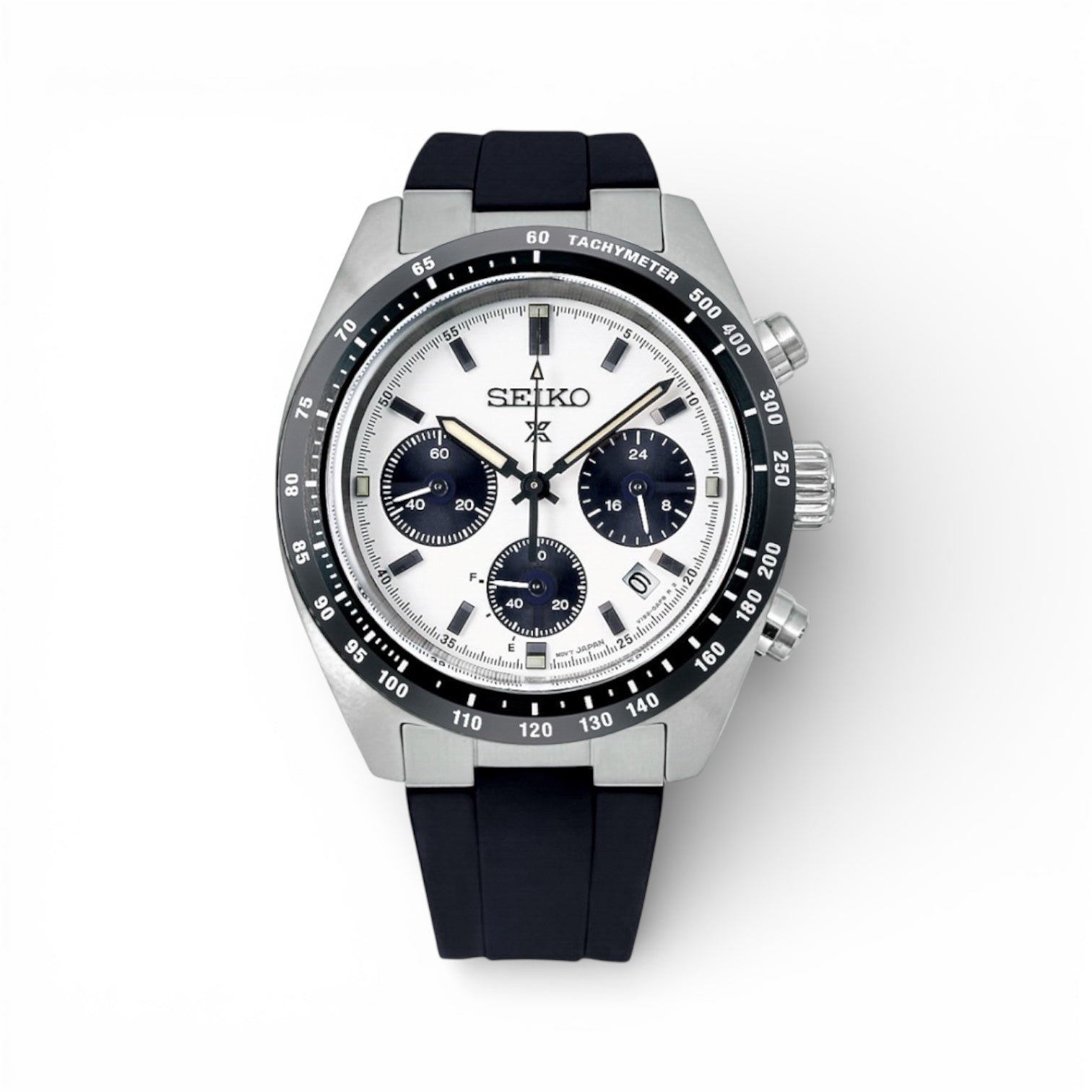 Clockwork Republic END LINK RUBBER STRAP FOR SEIKO SPEEDTIMER (SSC81X)