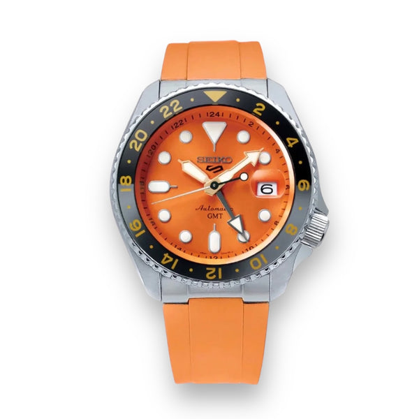 END LINK RUBBER STRAP FOR SEIKO 5 SPORTS