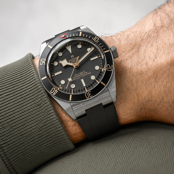 END LINK RUBBER STRAP FOR TUDOR BLACK BAY 58