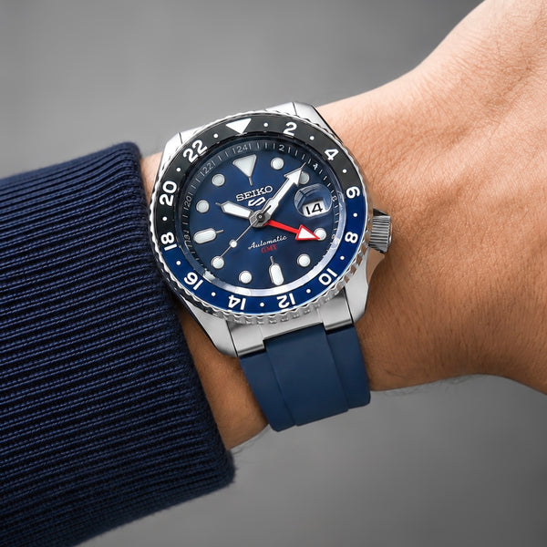 END LINK RUBBER STRAP FOR SEIKO 5 SPORTS