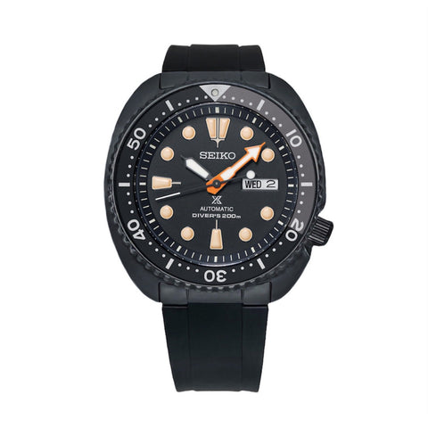 END LINK RUBBER STRAP FOR SEIKO TURTLE - BLACK PVD