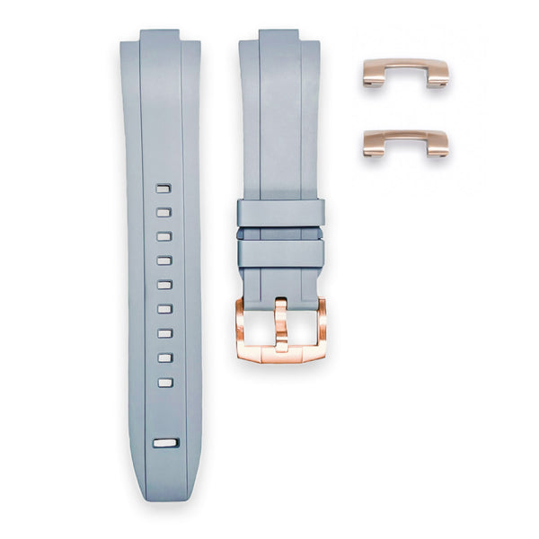 END LINK RUBBER STRAP FOR SKX007/009 - ROSE GOLD