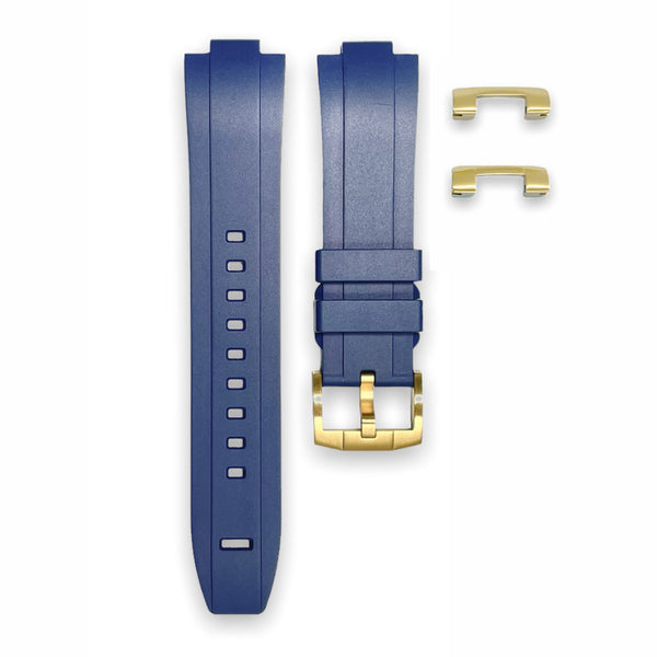 END LINK RUBBER STRAP FOR SEIKO 5 SPORTS - GOLD