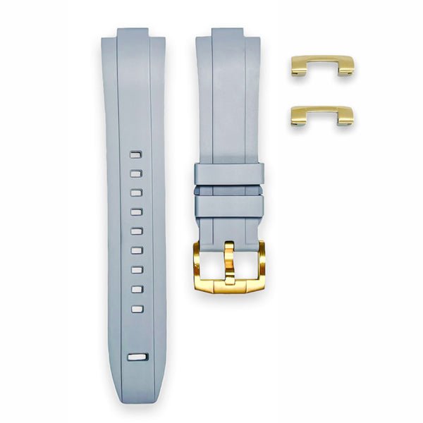END LINK RUBBER STRAP FOR SEIKO 5 SPORTS - GOLD