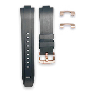 END LINK RUBBER STRAP FOR SEIKO 5 SPORTS - ROSE GOLD