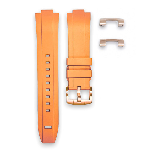 END LINK RUBBER STRAP FOR SKX007/009 - ROSE GOLD